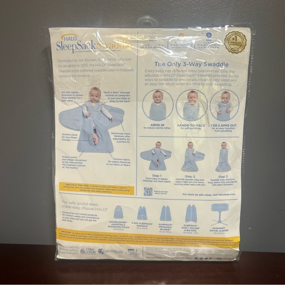 Halo SleepSack Swaddle in White NWT - Picture 2 of 5